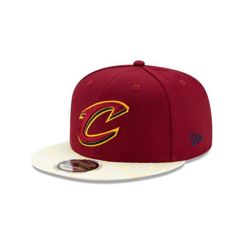 NBA Cleveland Cavaliers Visor Flare 9Fifty Snapback (LQU0160) - Red New Era Caps